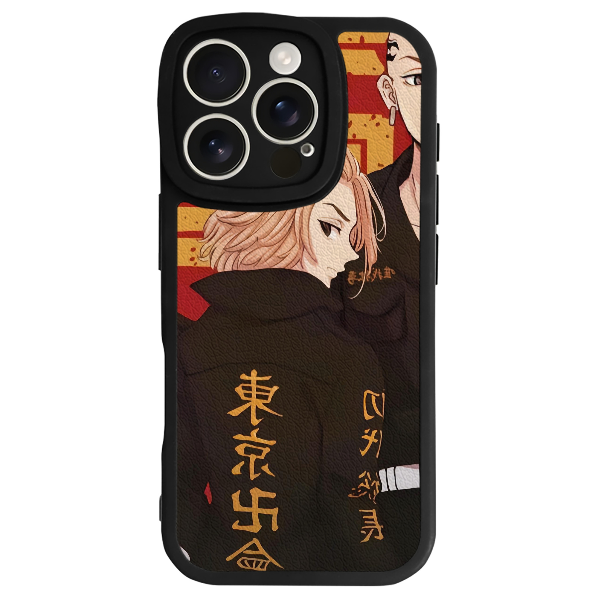 （画像用） 東京リベンジャーズ Tokyo Revengers 【iPhone 16シリーズ対応】シリコンスマホケース（レザー調） 材質：シリコン